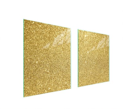 TMK ArtDeko - Beschermplaat - Gouden Kleur - 85x52 cm - Hittebestendig Glas