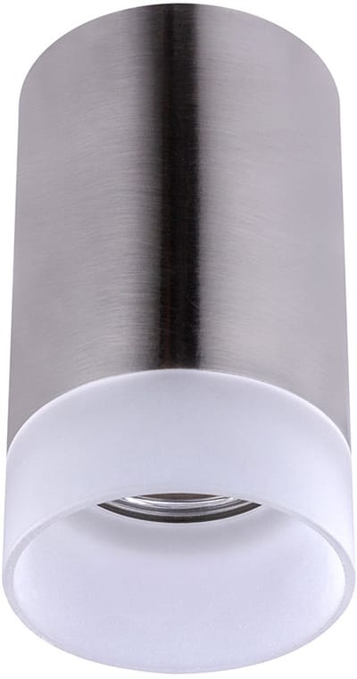 Plafondlamp Opbouwlamp Aluminium plafondlamp woonkamer Eetkamerlamp Satijnglas, 1x GU10, DxH 6,5 x 11 cm