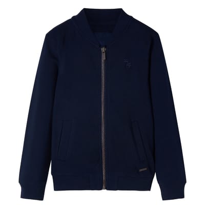 vidaXL Kindervest met rits 104 marineblauw
