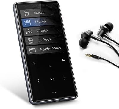 MP3-speler - Muziekspeler Digitale audiospeler - Muziek Luisteren - Ingebouwde Luidspreker - 128 GB - Zwart