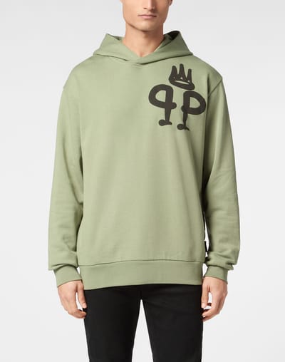 Sweatshirt Met Capuchon King Plein