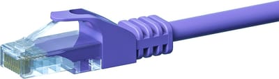 Danicom CAT5e UTP patchkabel - 0,25 meter paars - CCA - netwerkkabel - internetkabel - UTP kabel - RJ45 - 1000 mbit/s