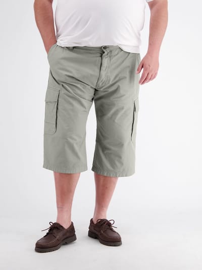 LERROS Lange bermuda met cargozakken, grote maten , Maat: 42 , Kleur: TINTED GREY , 100% katoen