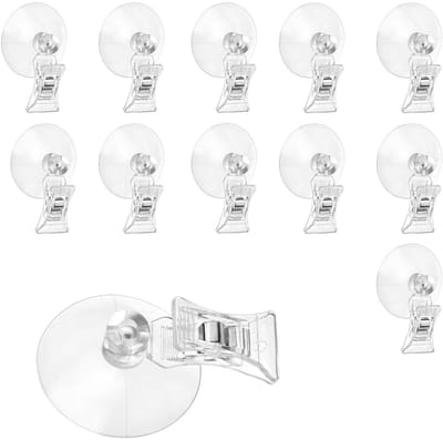 Unyqoos® Transparante zuignapclips voor veelzijdig gebruik in huis en kantoor