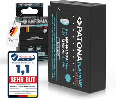 NP-W126s NP-W126 Batterij voor X-M5, X100VI, X-S10 en meer - 1140mAh