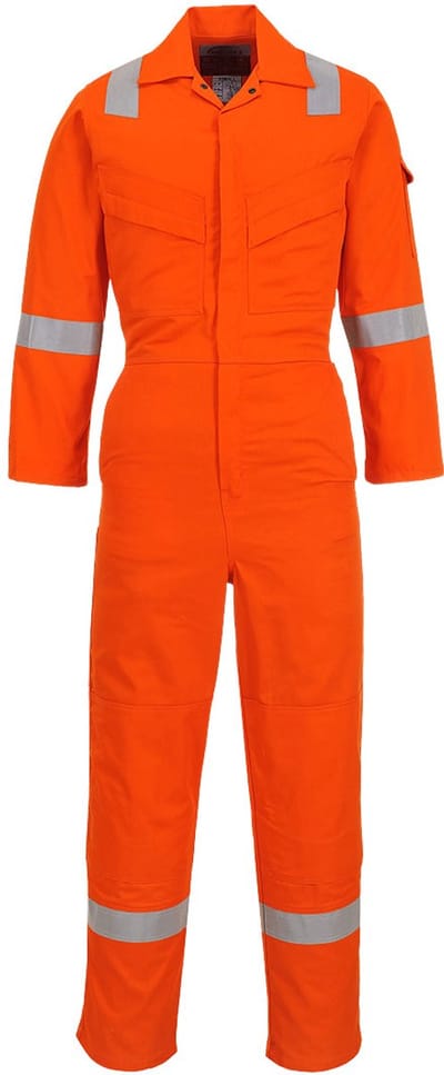Portwest Lichtgewicht Vlamvertragende Antistatische Overall 280gr FR28 - Oranje - L