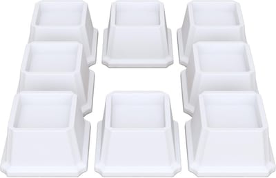 Zware meubelverhogers 12,7 cm - Set van 8 - Wit voor banken, stoelen en tafels