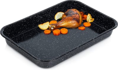 Braadslede Geëmailleerd Rechthoekige 2,5 l, 34x24x4,5x4,5 cm - Ovenschaal - Braadpan