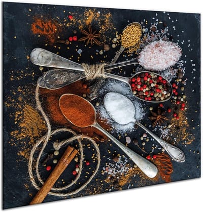Universele Afdekplaat - Snijplank Kookplaat - Extra Werkruimte - Gehard Krasbestendig Glas - 60 x 52 cm - Transparant