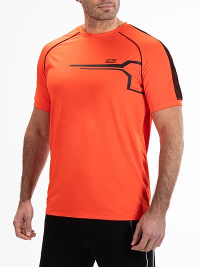 Sjeng Sports MAXWELL - Maat: S Oranje - Fitness Shirt Mannen - Sportshirt - single jersey