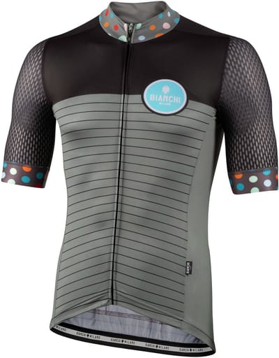 Bianchi Milano TALORO Fietsshirt korte mouwen Heren Olijfgroen Zwart - VERDE OLIVE NERO - M