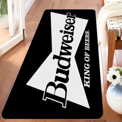 Koning van het Bier B-Budweiser Tapijt Woonkamer Bank Slaapkamer Balkon Deurmat Kinderkamer Huisdecoratie Antislip Groot Oppervlak Kleed 80x120cm