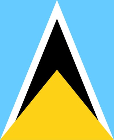Vlag Saint Lucia 70x100cm - Spunpoly