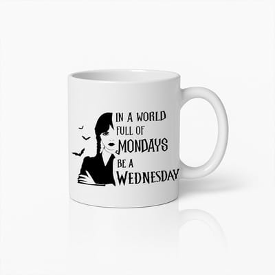 Inspirerende "In een Wereld Vol Maandagen Wees een Woensdag" Motivatie Koffiemok