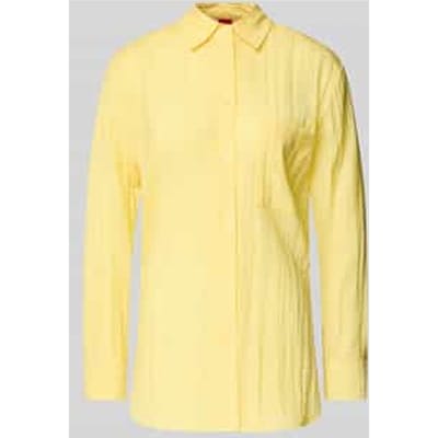 Regular fit overhemdblouse in kreuklook, model 'Elodina'