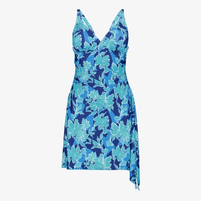 Osaga voorgevormd dames badpakjurk blauw - Maat S