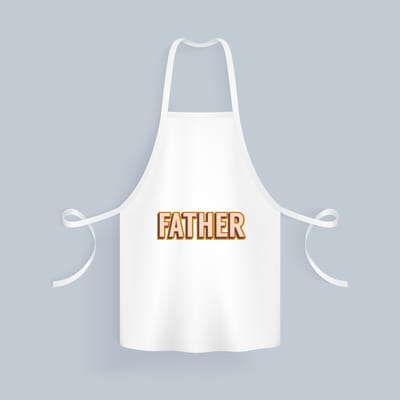 Akyol - father Keukenschort - Vader - papa - vaderdag - cadeau - verjaardag - kado - 82 bij 71 cm
