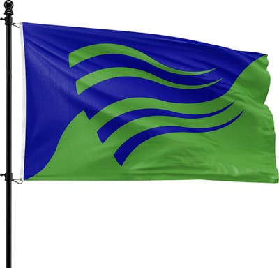 VlagDirect - Olst-Wijhe vlag - Gemeente Olst-Wijhe vlag - 90 x 150 cm.