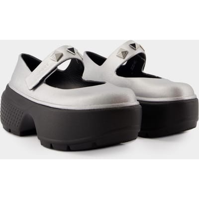 Stomp Mary Jane ballerina's - Crocs - Synthetisch - Zilver