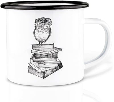 Ligarti Handgemaakte emaille mok boekenuil 300ml