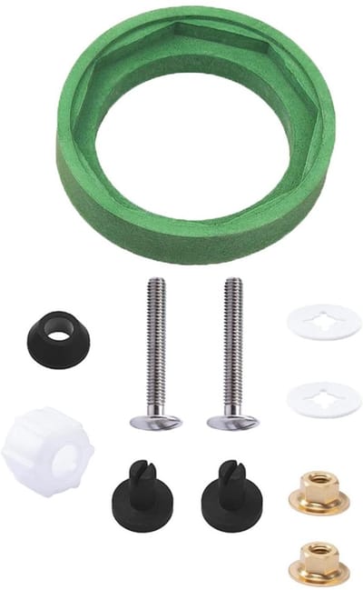 Toilet Pakking Set - Tank Afdichting Reservoir - Lekkage Voorkomen - Duurzaam NBR Materiaal - Standaard Maat - Zwart