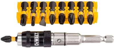 Dewalt Bithouder En Schroefbitset - Extreme Impact Torsion - Zwenkbare Impact - 85mm - 10-delig