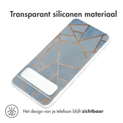 imoshion Hoesje - Geschikt voor Google Pixel 8 Pro - Design hoesje verpakking - Blue Graphic