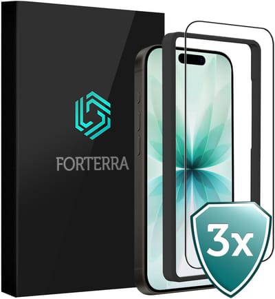 Screenprotector 3 Stuks - Geschikt voor Apple iPhone 17 - Met Installatie Frame - Beschermglas - Gehard Glas - Tempered Glass - Screen Protector