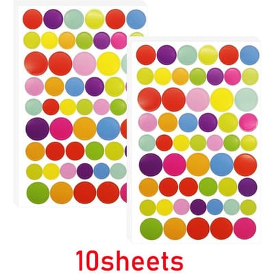 Telt Stippenstickers Gekleurde Cirkelstickers 11 Diverse Kleuren Kleine Ronde Zelfklevende Stickers Kleurcodering Labels Voor Klasloka