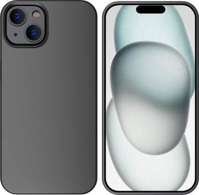 Hoesje Geschikt voor iPhone 15 Plus – Liquid siliconen Backcover – Zwart