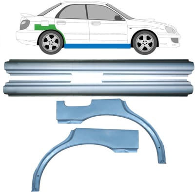 Reparatiepaneel dorpel + achterspatbord voor Subaru Impreza GD GG 2000-2007