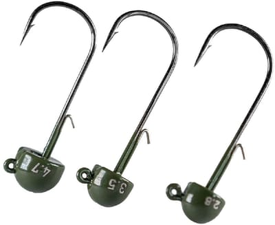 LMAB Tungsten Ned Jig Green Pumpkin 3st. Size 1 - 3,5 gr