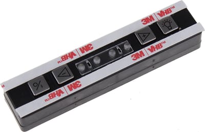 NOVY - BEDIENINGSPANEEL / TIPTOETS 4 LEDS + VHB TAPE - 990344