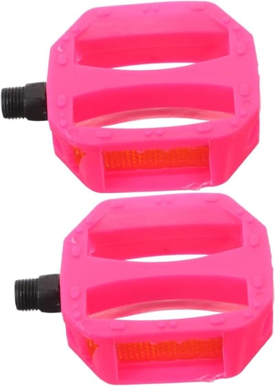 Kinderfiets Pedalen - Vervangende Onderdelen - Veilig Fietsen - Antislip Oppervlak - 9 x 7 x 2 cm - Roze