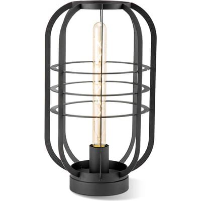 Home Sweet Home - Moderne tafellamp Nero - Zwart - 24/24/40cm - bedlampje - geschikt voor E27 LED lichtbron - gemaakt van Metaal