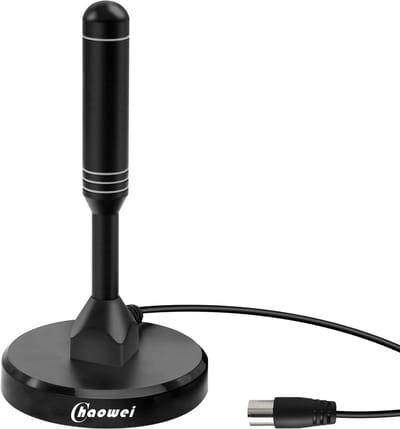 Draagbare Digitale TV Antenne met Magnetische Basis voor Binnen en Buiten - Hoge Ontvangst (Freeview)