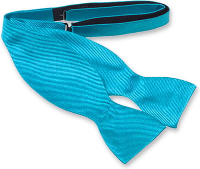 E.L. Cravatte Zelfstrikker Strik - Turquoise - 100% Zijde