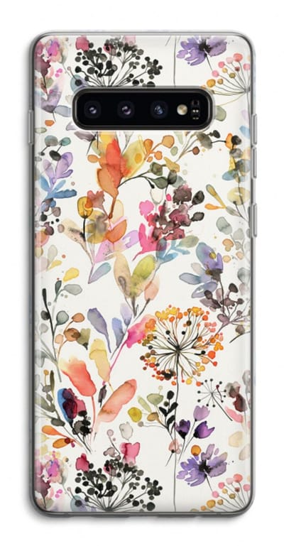 Case Company® - Hoesje geschikt voor Samsung Galaxy S10 4G hoesje - Wilde grassen - Soft Cover Telefoonhoesje - Bescherming aan alle Kanten en Schermrand
