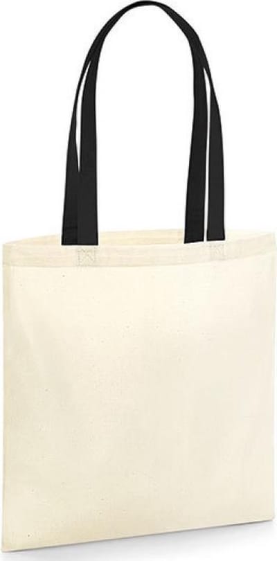 EarthAware® Organic Bag for Life - Contrast Handles (Wit/Zwart)