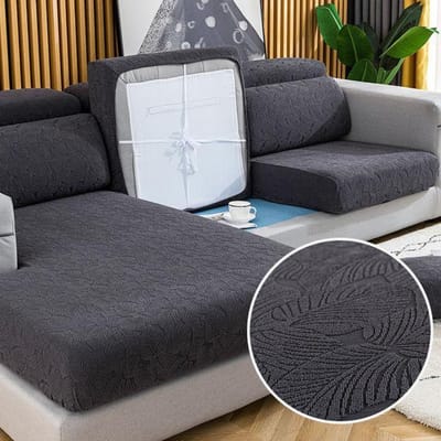 Elastische Bankzittinghoes Fauteuil Verdikte Hoekbank Kussen Zitting Meubelhoes Seizoenen Combinatie Bankhoes 1pc Pillowcase white