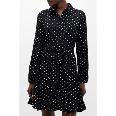 French Connection Polka Dot Swing Dress Black/white Größe: 10 | Blusenkleider Outlet | Damen | Schwarz