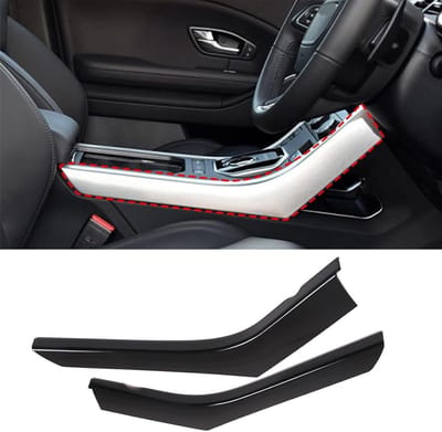 Center Console Versieringsstrip voor Versnellingspook - Geschikt voor Range Rover Evoque 2012-2018 - Glanzend Zwart, Auto Accessoires, Interieur Decoratie, Stijlvolle Upgrade
