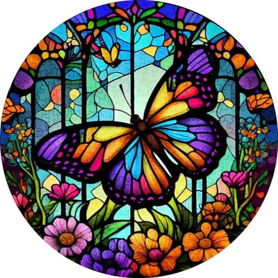Houten Vlinder Puzzel Hoge Kwaliteit Onregelmatige Vorm Dier Puzzels 3D Feestspel Kerstcadeau Ideaal voor Kinderen Plus Volwassenen