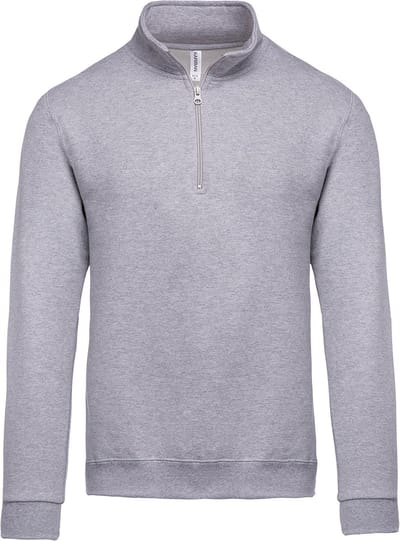 Kariban Sweater met ritskraag K478 - Oxford Grey - XS