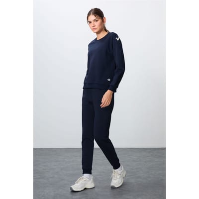 Oversized Katoen-polyester Sweater en Broek Set
