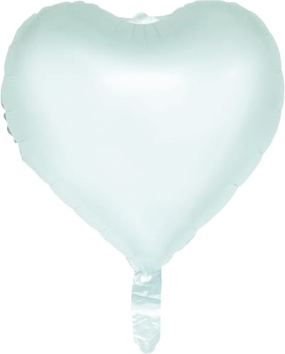 Folieballon hart pastelgroen 46 cm