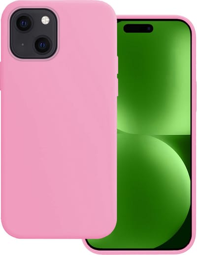 Hoesje Geschikt voor Apple iPhone 15 - Sterk & Shockproof - Hoes Cover - Siliconen Case - Lichtroze
