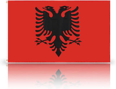 90 CM * 150 CM Europa Cup Top 24 Vlaggen-Albanië