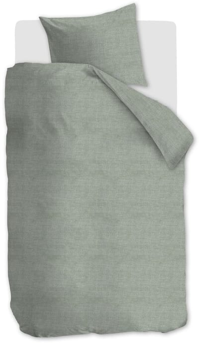 Ambiante Edo dekbedovertrek - Eenpersoons - 140 x 200/220 cm - Khaki Groen