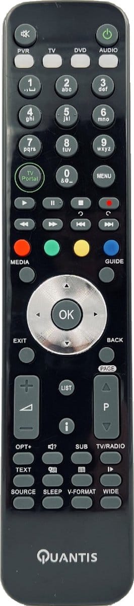 Quantis RM-F04 afstandsbediening - geschikt voor HUMAX IHDR-5050c/5200c/5300c/5400c